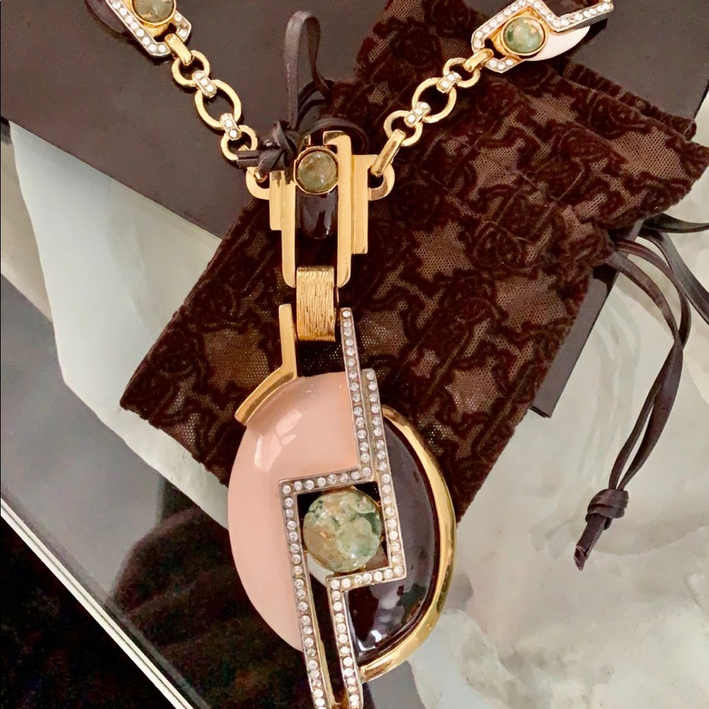 Roberto Cavalli gorgeous gold tone necklace! ✨